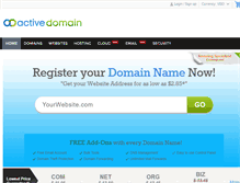 Tablet Screenshot of active-domain.com